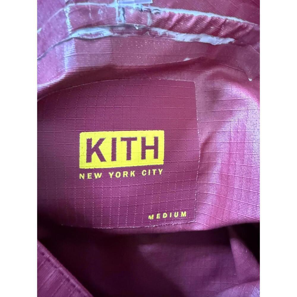 Kith Furman "Central Park" Anorak Waterproof Hooded Jacket Maroon Medium - Picture 3 of 6